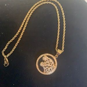 Gold Jaguar necklace